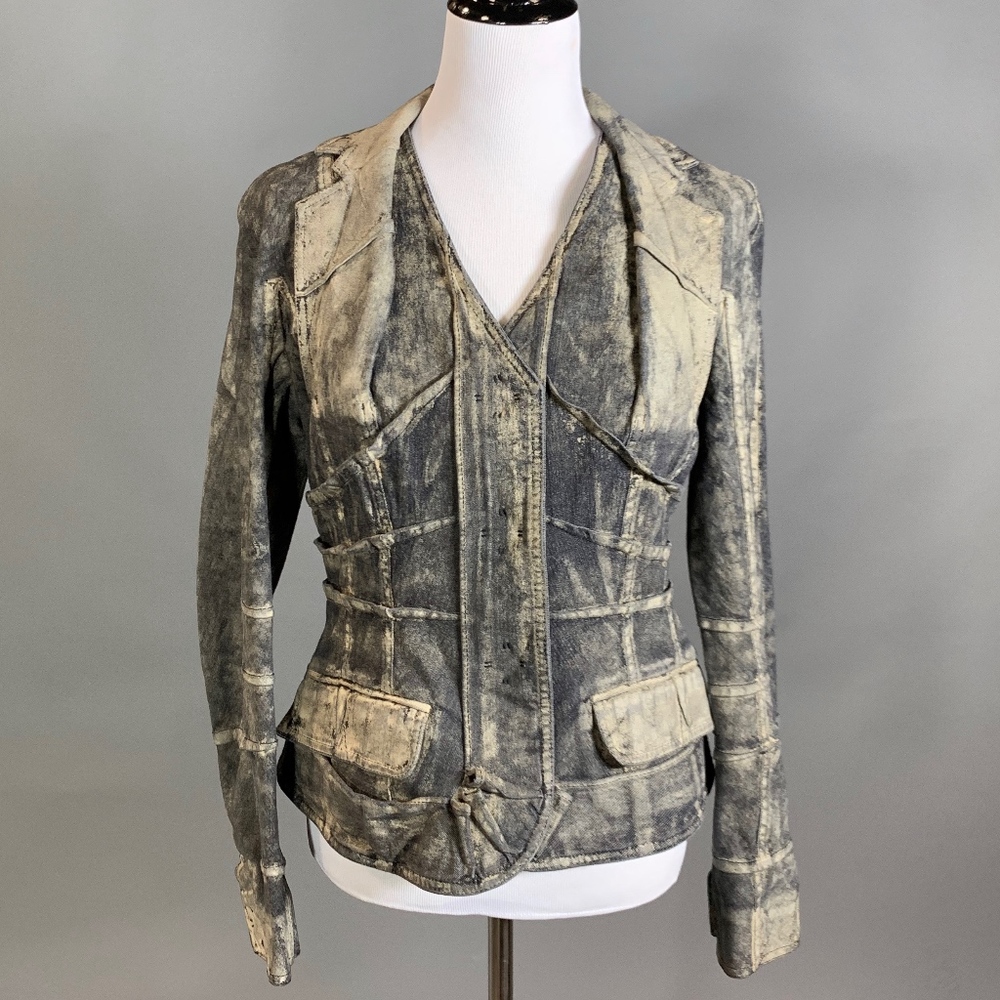 Christian Dior by Galliano Painted Denim Jacket